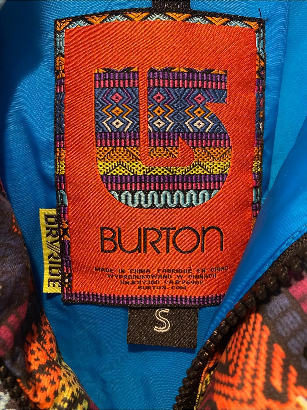 Burton Multi-Color Geometric Ski Jacket - Picture 2 of 7